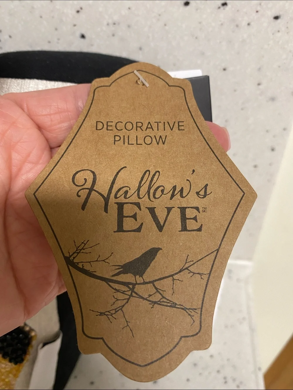NWT.  Hallow’s Eve, beaded dachshund decorative pillow.